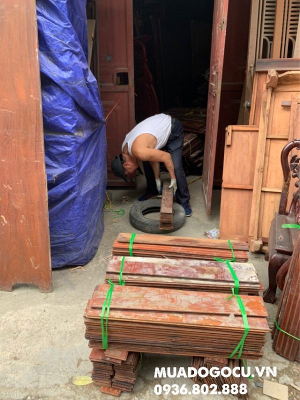 Mua sàn gỗ căm xe cũ Mua sàn gỗ Căm Xe cũ giá cao nhất thị trường tại Tiến Thắng